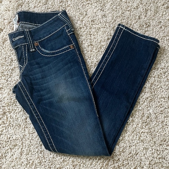 NWOT True Religion ‘Julie’ Skinny Jeans Dark Wash - Size 25 - Picture 5 of 6